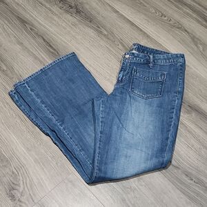 Vintage Old Navy "The Flirt" Front Pocket Wide Flare Jeans